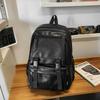 Li Shen Men's PU Business Travel Backpack