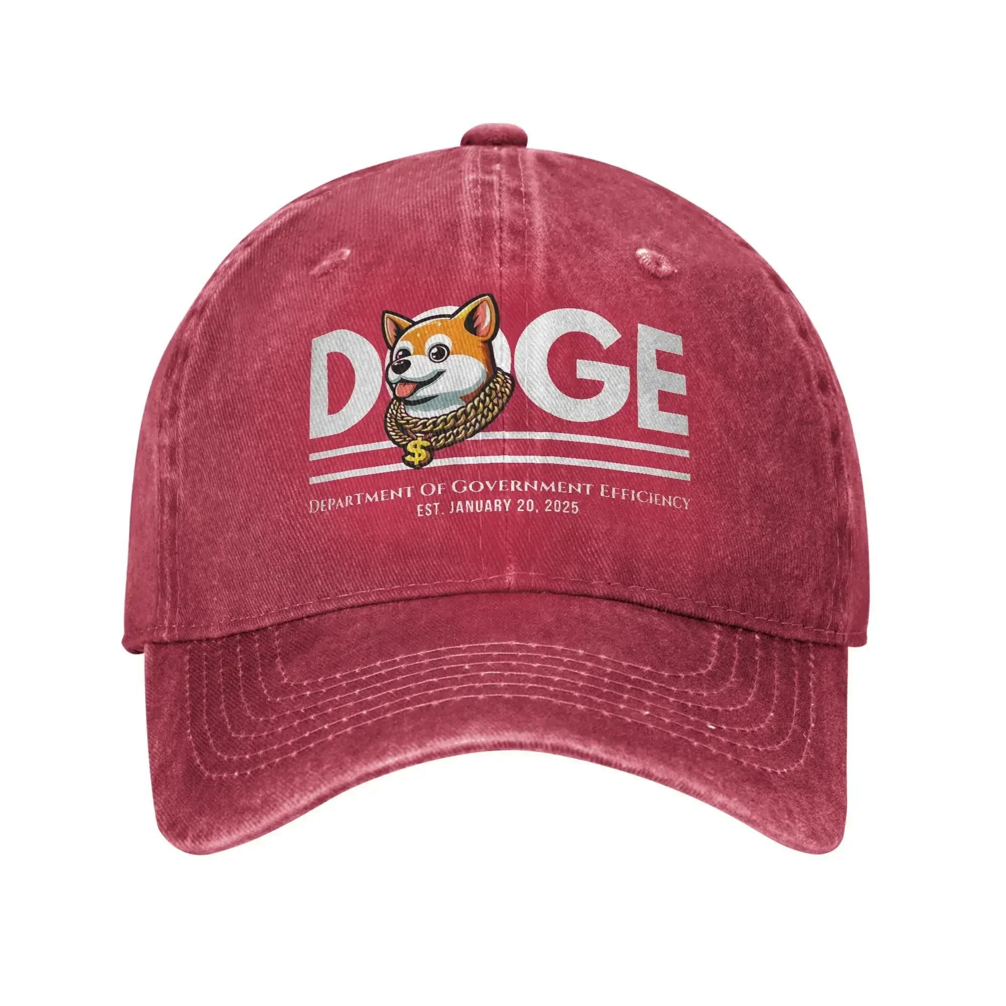 Unisex Doge DepartUnisext Of GovernUnisext Efficiency Caps Merch Baseball Cap Fashion Trucker Hats Adjustable One Size