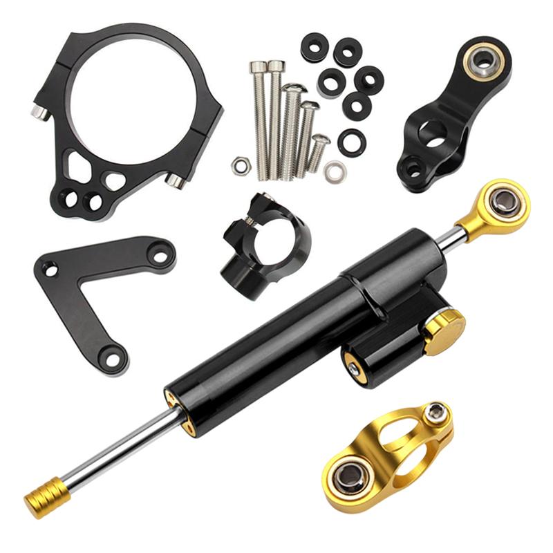 For Ducati 848 2008-2010 Steering Damper Applicable Motorcycle Steering Stabilize Damper Bracket Mount Modified Accessories