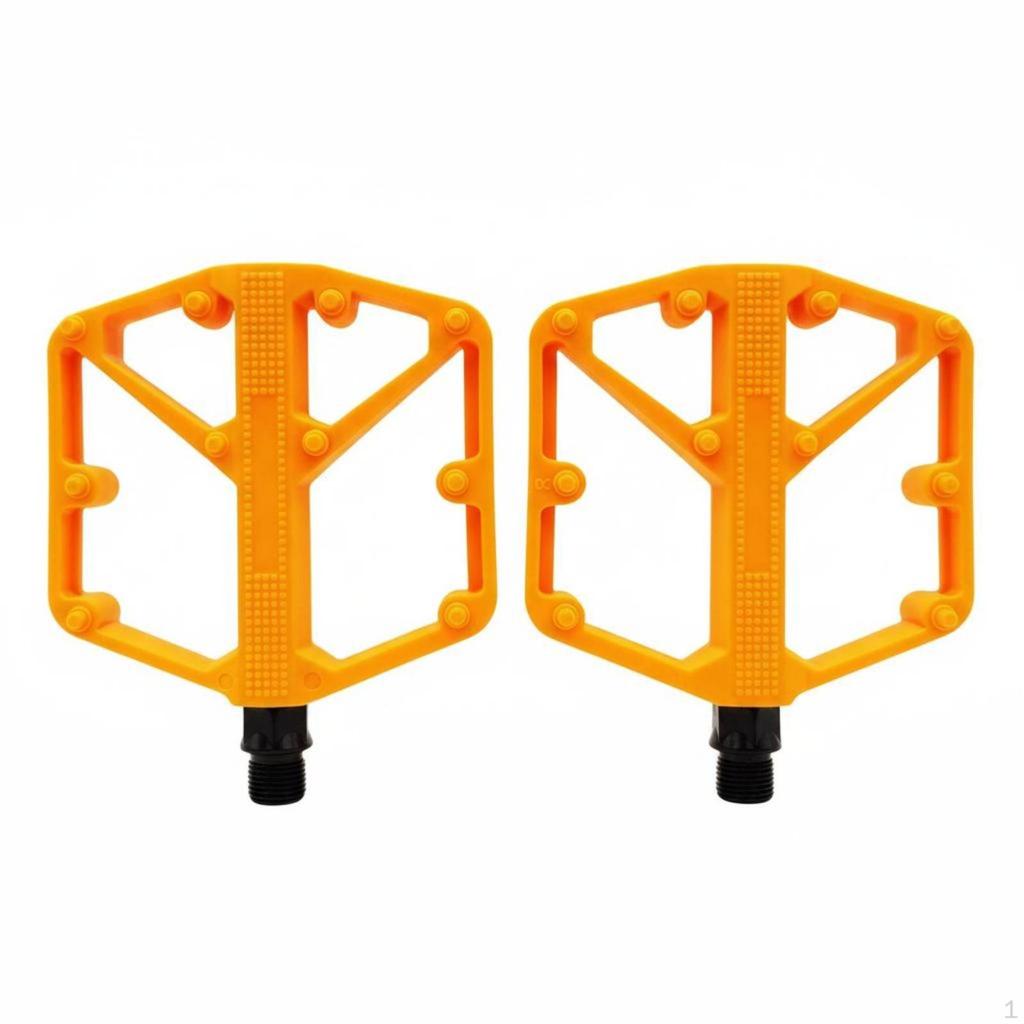Mountain Bike Pedal High Strength Nylon Biking Accessory Black