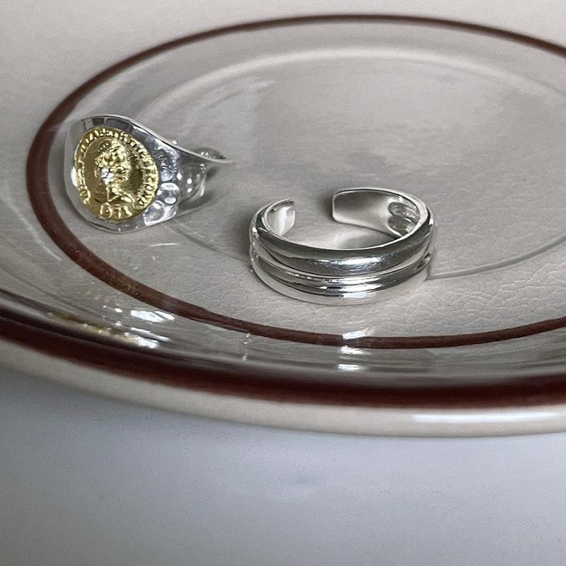 Chic Fashionable Copper Ring For Women In Distinctive Gold And Silver Colorways