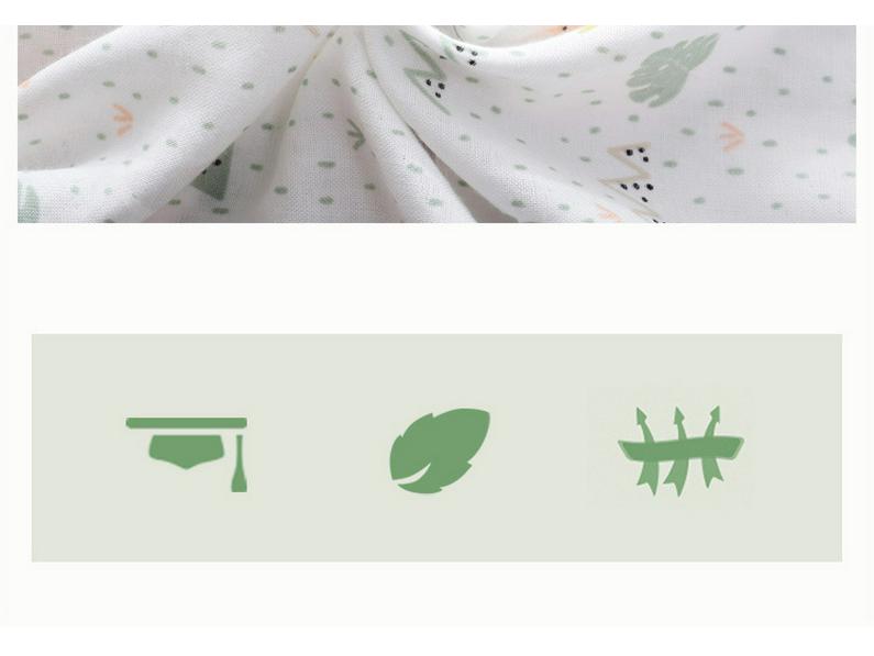 Sac de dormit convertibil pentru bebeluși din muselină de bumbac bambus cu picioare separabile - Primăvară/Vară