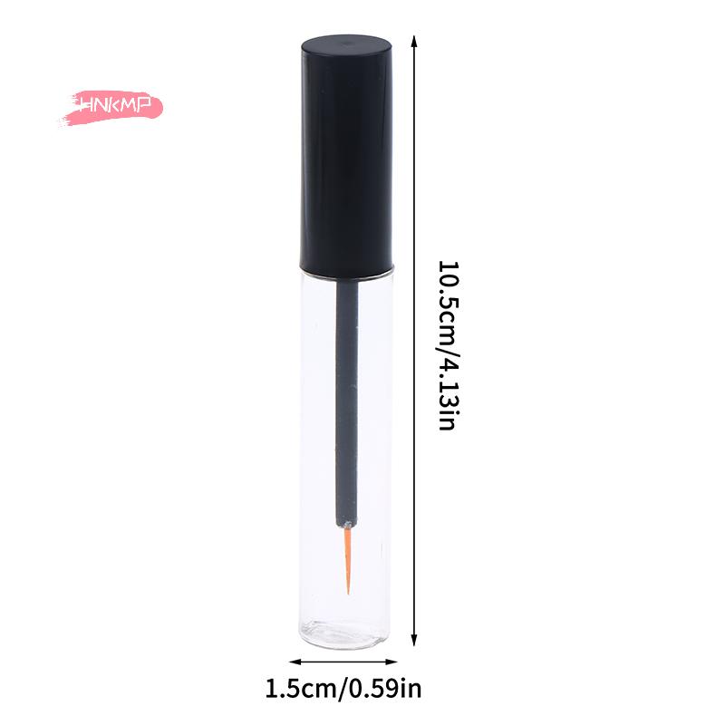 1/5Pcs 10ml Empty Eyeliner Tube Eyelash Vial Eyelash Bottle Fine Yellow Hair Transparent Make Up Container Tube