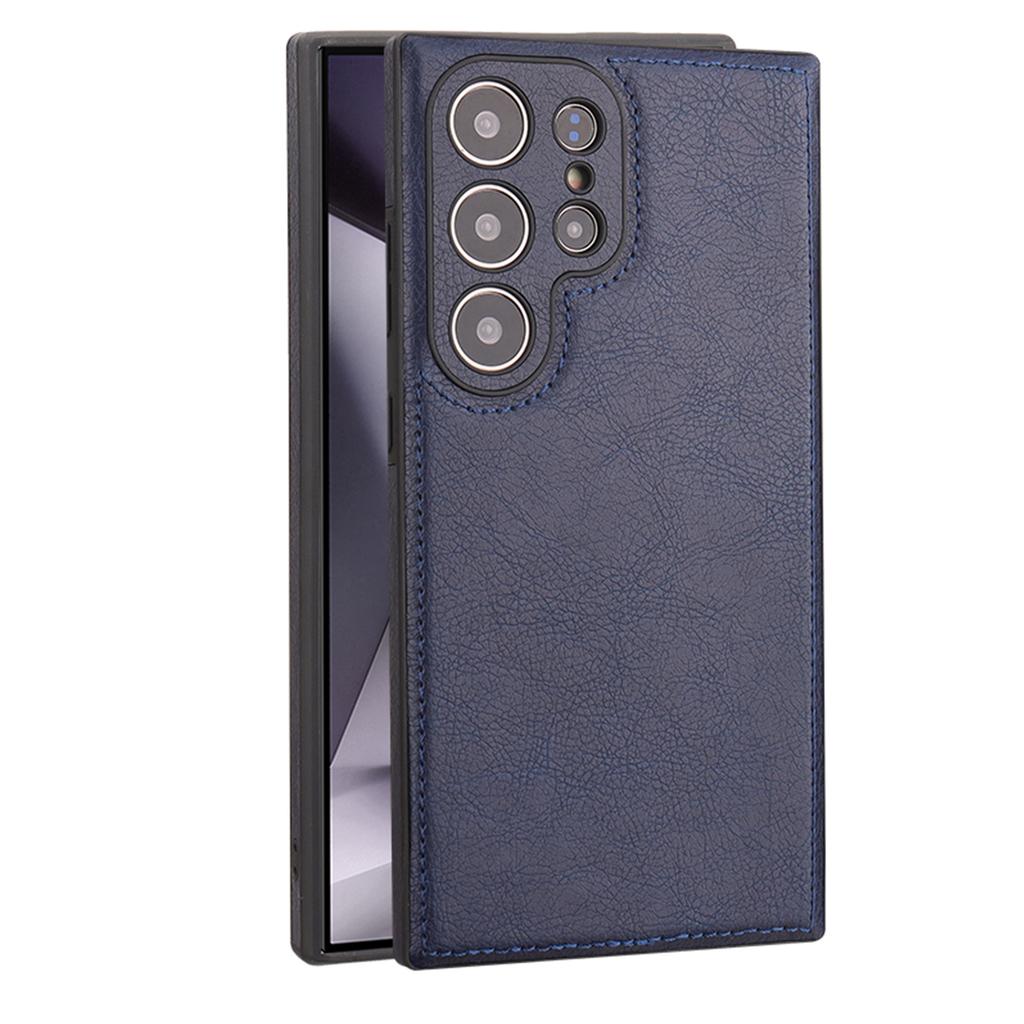 PU Leather Phone Case for Samsung Galaxy S26 Ultra S25 Plus S24, Shockproof Camera Lens Protection Back Cover