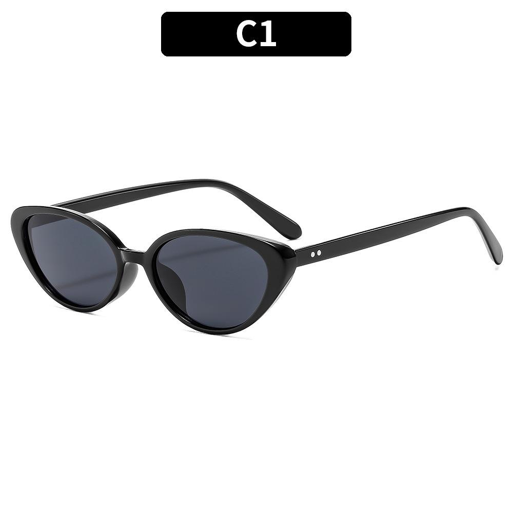 JYL TS Square Sunglasses Women UV Protection Cocoa INS Style 3936 A-5380