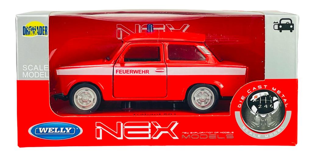 WELLY TRABANT 601 FIRE BRIGADE 1:34 43654