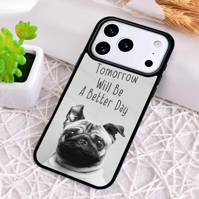

ЧЕХОЛ ДЛЯ ТЕЛЕФОНА С МИЛЫМ ЩЕНКОМ МОПСОМ для iPhone 17 Air 16 15 11 12 14 13 Pro Max Ударопрочный чехол iPhone 15 Plus