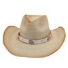 Shade Beach Breathable Sunscreen Hat Cross-Border Warped Edge Panama Straw Hat Cross-Border Korean Version Of Men'S And Women'S Top Hats Jazz Hat