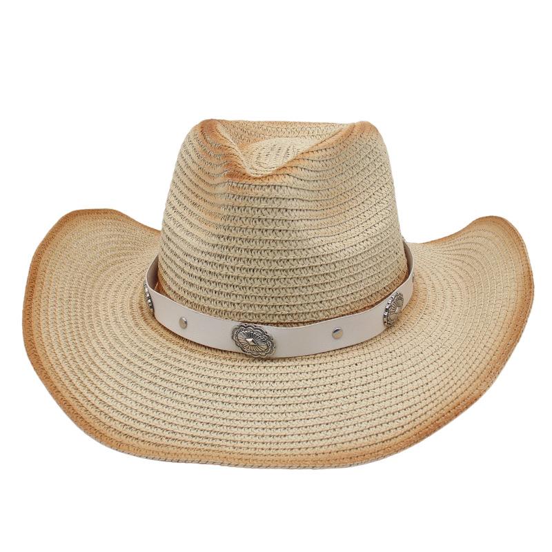Shade Beach Breathable Sunscreen Hat Cross-Border Warped Edge Panama Straw Hat Cross-Border Korean Version Of Men'S And Women'S Top Hats Jazz Hat