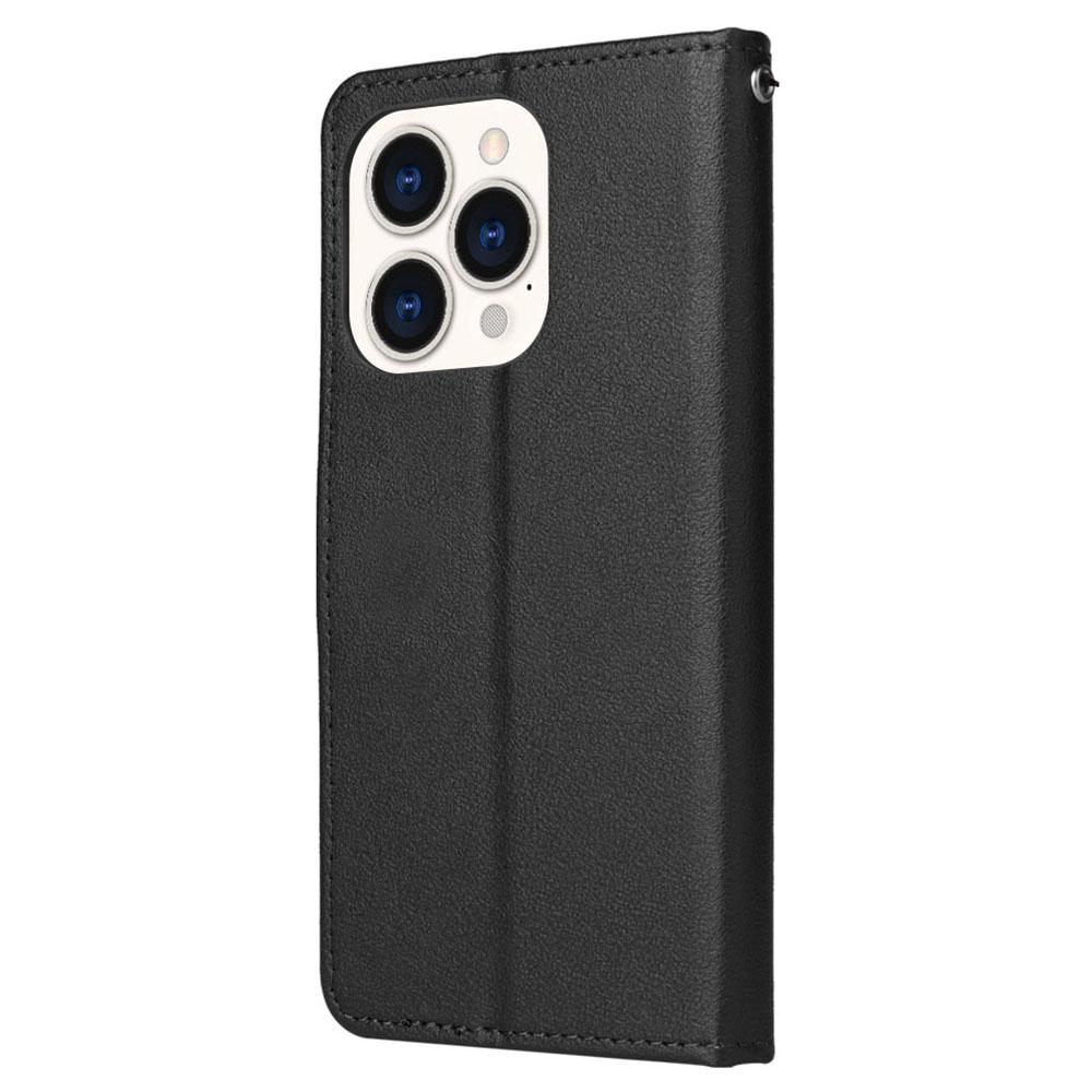 For iPhone 15 Pro Max Wallet Phone Case Stand Cover Scratch-Resistant Flip PU Leather Phone Shell