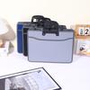 Large Capacity Portable File Bag Waterproof Document Handbag Office Briefcase  Car Side