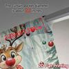 2pcs,Curtains Cute Reindeer Christmas Forest Gifts (2) Chic Pattern Curtains Prints Light Filtering Curtains Festive Suitable