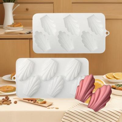 6-Cavity Silicone Madeleine Cake and Dessert Mold