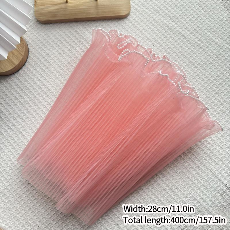 Corrugated Packaging for Bouquets with Pearls Mother's Valentine's Day Flowers Packaging Wave Edge Bouquet Gift Wedding Supplies