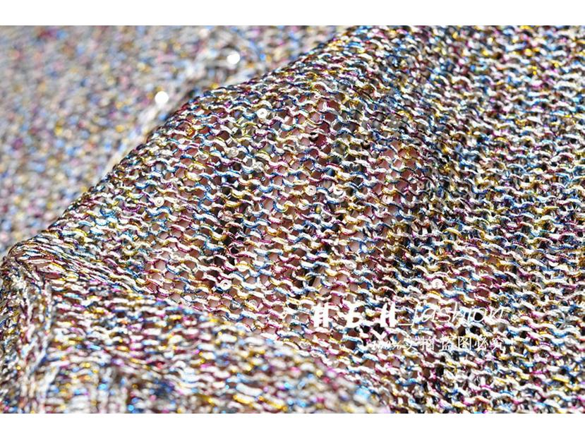 Spring/Summer 2020 Sequin Cutout Sleeveless Tank Top