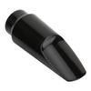 2Pcs Saxophone Mouthpiece AltoSoprano Black Industrial Plastics Instrument Accessories(Black )