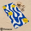 Blue Wave Dot Art Soft Portable Travel Towel Unisex Ultra Lightweight Microfiber Oversized Sand Free Quick Dry Beach Towel