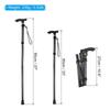 PATIKIL Folding Hiking Poles, 85cm-95cm Telescopic Folding Canes with Quick Locks, Aluminum Alloy, for Outdoor Hiking, Walking, and Camping, Black