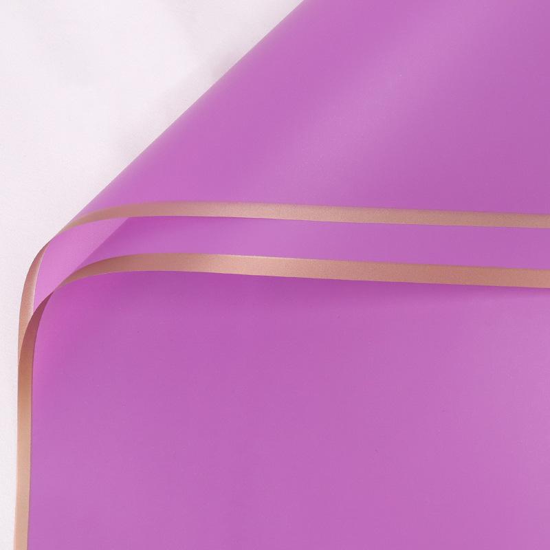 20ks/šarže Golden Border Rose Květinový balicí papír Korejský styl Poloprůhledný Dárkový Květinářství Květinářství Balicí papír