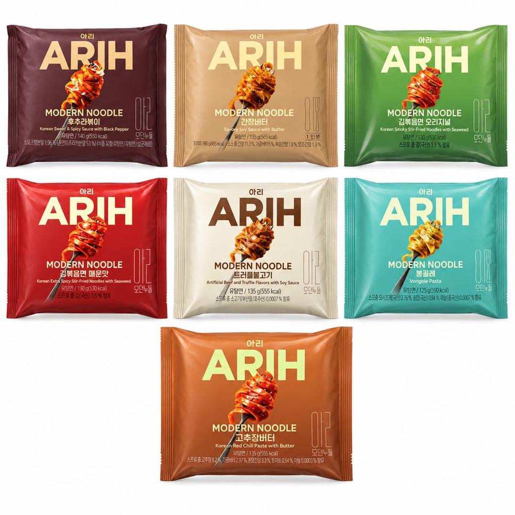 BTS PALDO ARIH Modern Style Noodles Stir Fried Noodles 7 Flavors