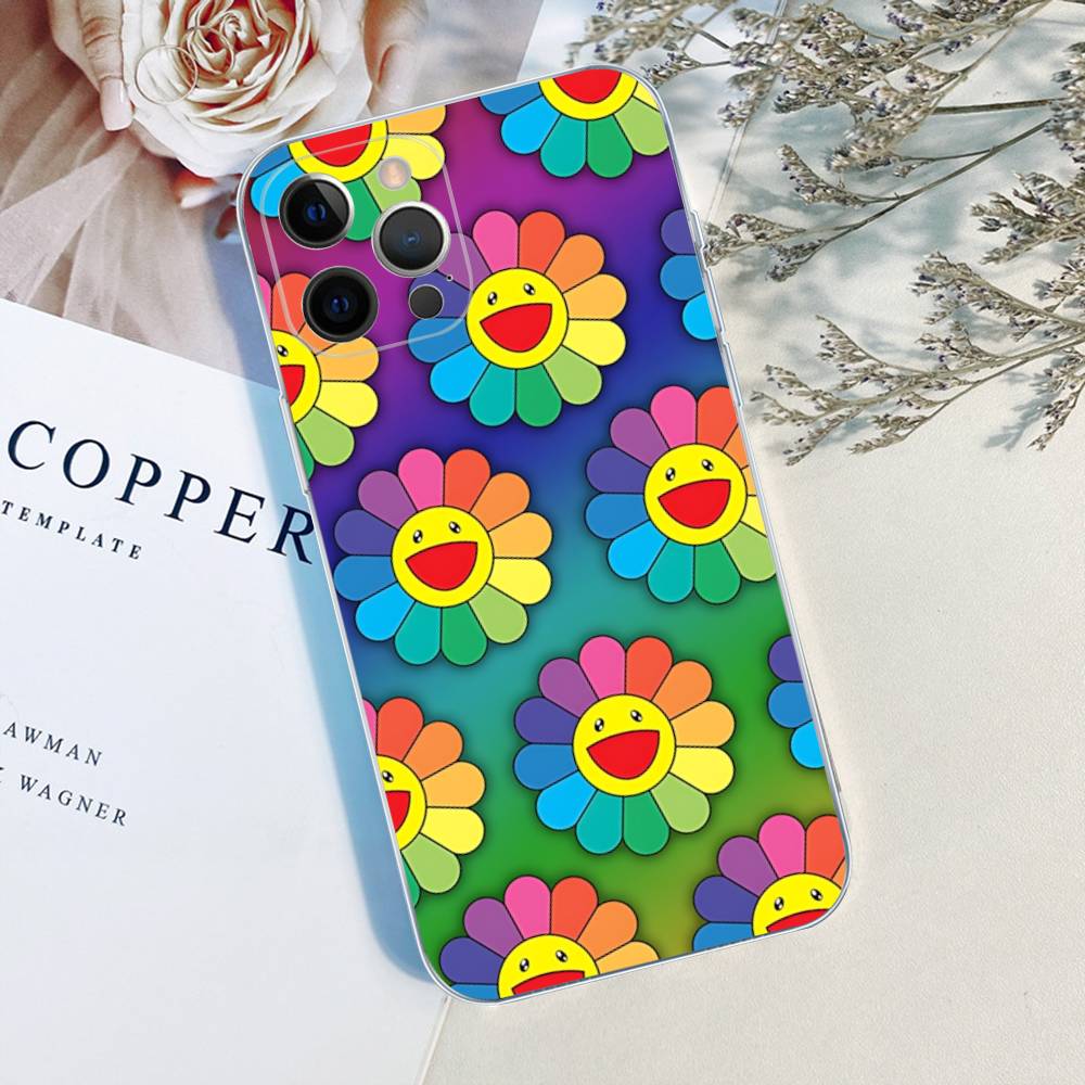 Art Japanese M-Murakami Artisti T-Takash TPU Silicone Case For IPhone 11 12 13 14 15 16 17 Pro Max Shockproof Clear Back Cover