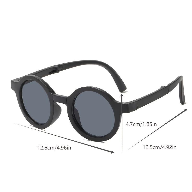 A Pair of Foldable Fashionable Round Dress Glasses Light And Portable Suitable for Men And Women Cute Trendy Suitable