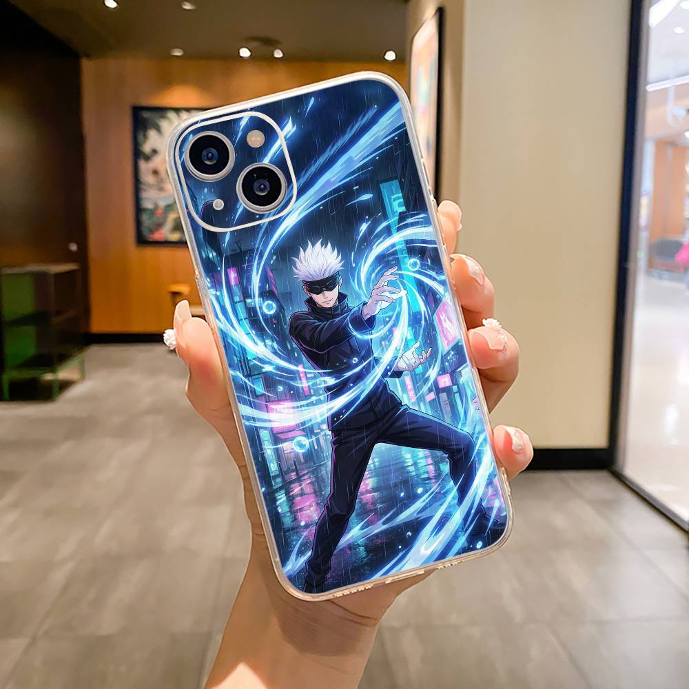 Popular Anime Characters S-satoru- Gojo Phone Case For iPhone17,16,15,14,13,12,11 ,Pro Max,16/15/14 Plus Transparent Cover