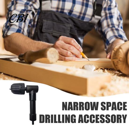 Electric Drill Steering Device 90 Degree Right Angle Attachment, Corner Adapter with 0.8-10mm 3-Jaw Chuck, Compatible Most Bits Automotive Interior