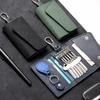Waterproof Pull Out Keychain Pouch PU Leather PU Key Wallets Key Holder Bag  Key Holder Case