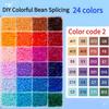 7200 Stück 2,6 mm Loch Mini Hama Perlen Perler Bügelperlen DIY Frühpädagogik Bastelspielzeug Puzzles Kinder Geburtstagsgeschenk