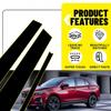 TrimBlack Plated Post Window Door Cover For Chevy Pillar Equinox 2018 -