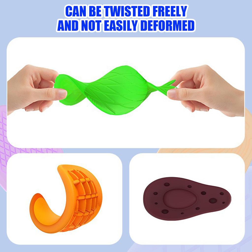 Children's Decompression Toy Colorful Sensory Strips Suction Cup Double-sided Sensory Strips