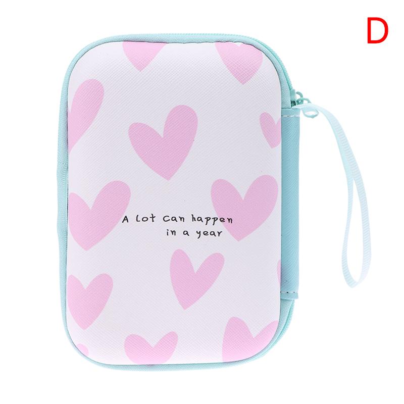 Herz Schmetterling Kopfhörer Datenkabel Aufbewahrungstaschen Ladegerät Powerbank Rechteckige Box Reißverschlusstasche Beutel
