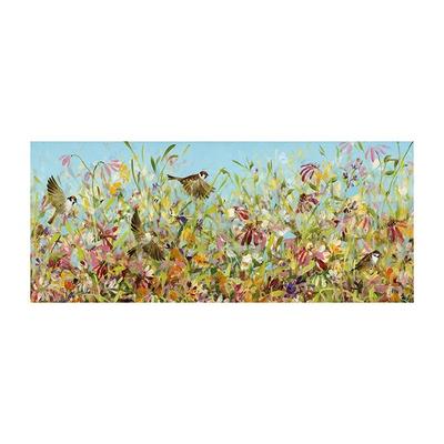 Fletcher Prentice Meadow Sparrows Framed Poster