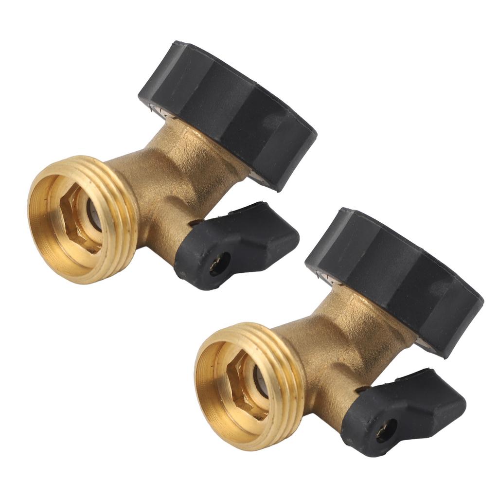 Brass Garden Hose Shutoff Valve Curved Design Water Control for Garden Irrigation Car Washing