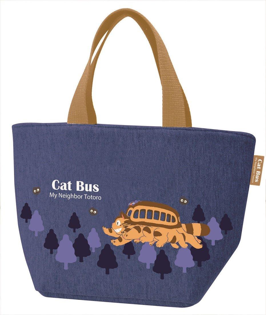 Lunch Bag Sweatshirt Fabric My Neighbor Totoro Cat Bus Studio Ghibli KNB1