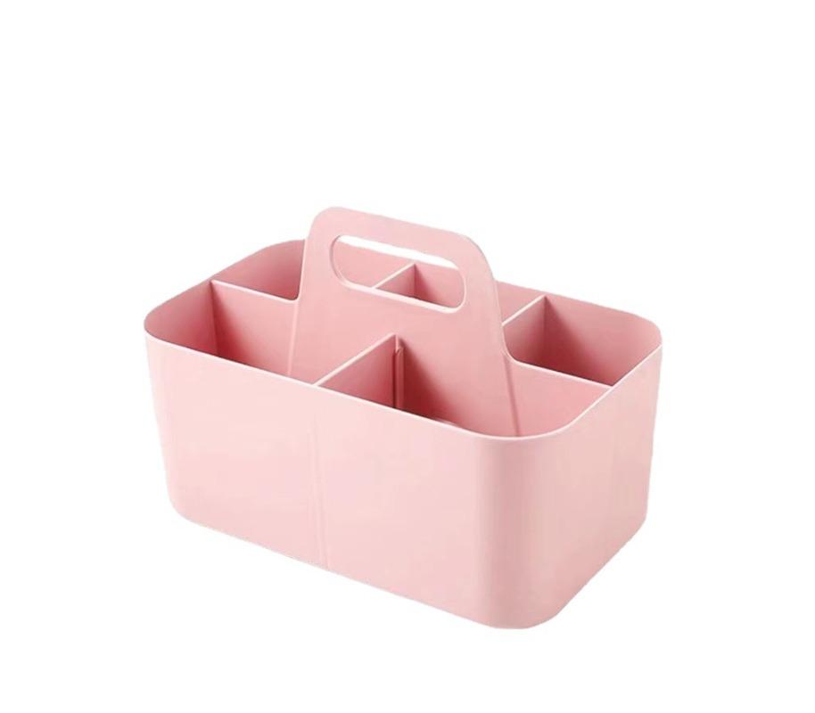 Desktop Stifthalter Aufbewahrungsbox mit Fächern für tragbare Pinsel, Aquarellstifte, Bleistifte, Schreibwaren, Schlafzimmer, Wohnheim