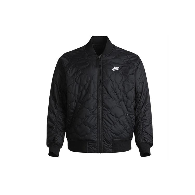 Nike Puffer Jackets Men's Black Baseball Collar Moderate CZ9999-011