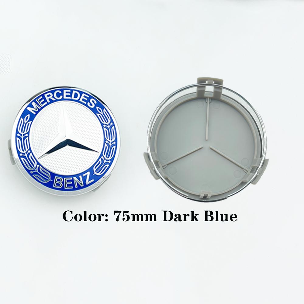 4Pcs -ZZZ-75mm Car Wheel Center Logo Hub Cap For Mercedes Benz AMG C207 C218 A207 C117 CLA CLS E Class W212 S212 X166 W176 W205