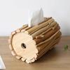 Paper Towel Box Household Living Room Desktop Wooden Paper Roll Toilet Creative Paper Drawer Tea Table Decoration