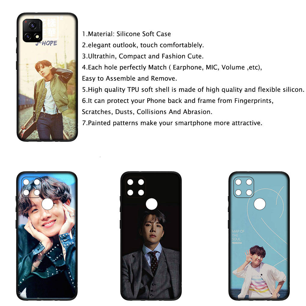 Samsung Galaxy S24 S23 iPhone 16 15 14 Xiaomi Redmi Note 13 12 11 10 8 Plus 9 Pro Max X XR A16 A06 14C uchun telefon g'ilofi JHope J Hope OPPO Huawei qopqog'i