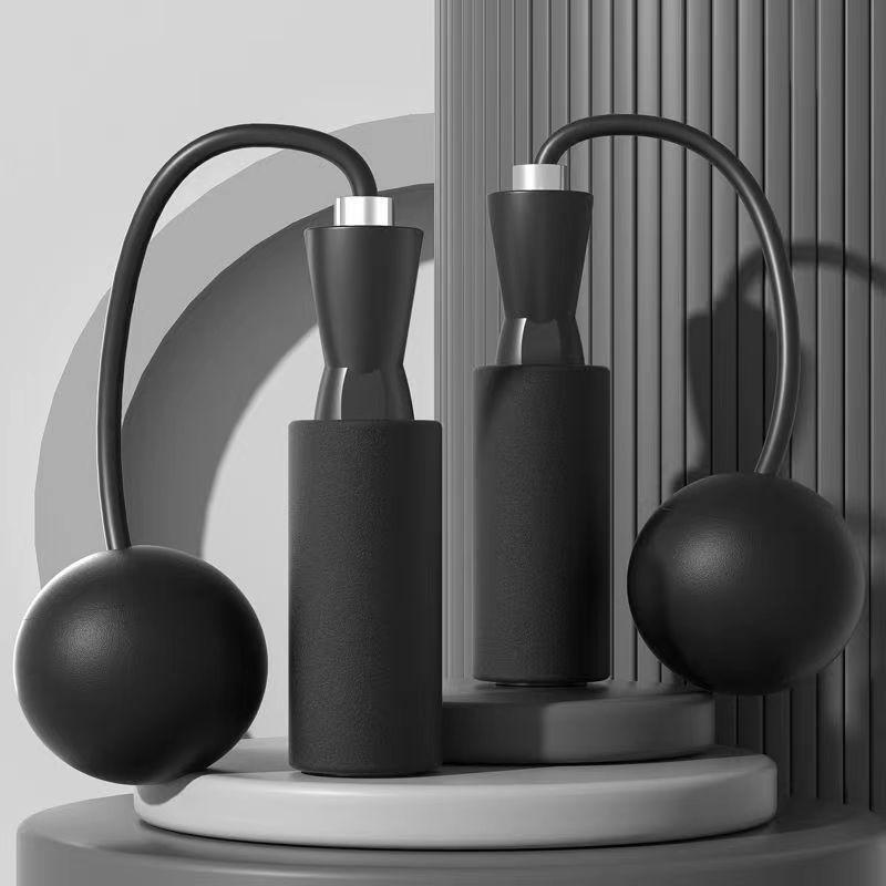 Weighted Cordless Jump Rope with Double Bearings for Indoor Training