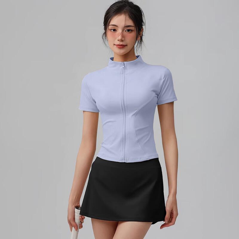 OEING Women s Short Sleeve Slimming Yoga Top S