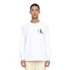 Calvin Klein Ss23 Solid Color Round Neck Long Sleeve T-Shirt Men Tops White 40HM826-540