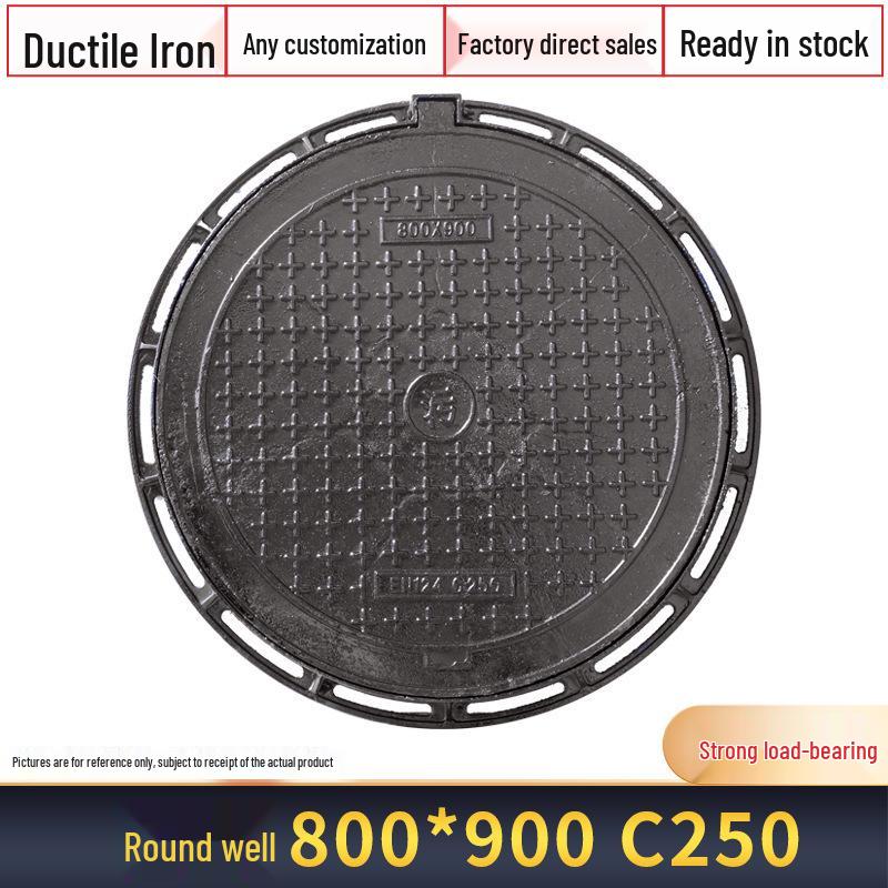 Square and Round Cast Iron Manhole Cover for Electric and Water Utilities