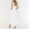 Summer Sexy Solid Color Straps Slimming Mid-Length Dress