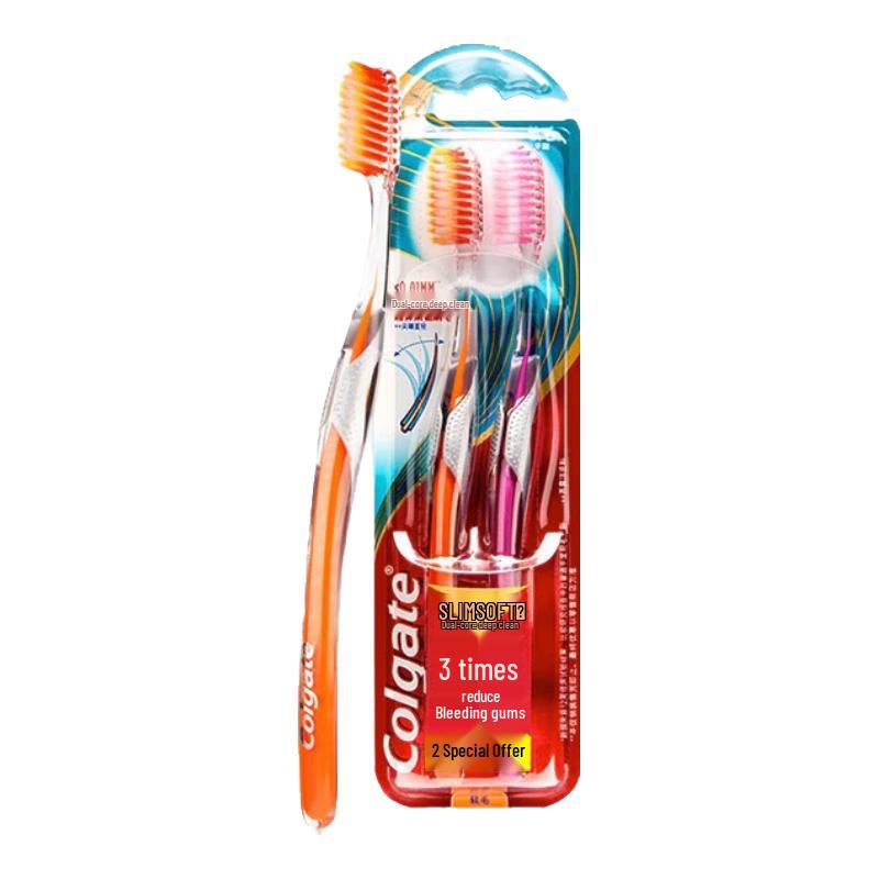 

Зубна щітка Colgate Slim Soft Dual Core для глибокого очищення, подвійна упаковка