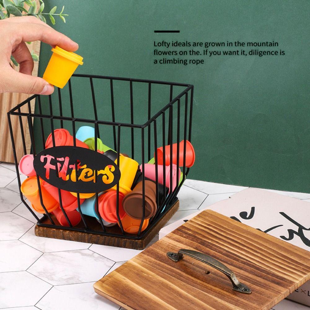 Large Capacity Coffee Pod Holder Coffee Pod Irregular Shape Coffee Capsule Holder Home Decoration Storage Cup