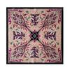 1116 Spring and Summer Flower Printing 71CM Satin Square Scarf Color Cashew Flower Bag Head Scarf Shawl Wholesale