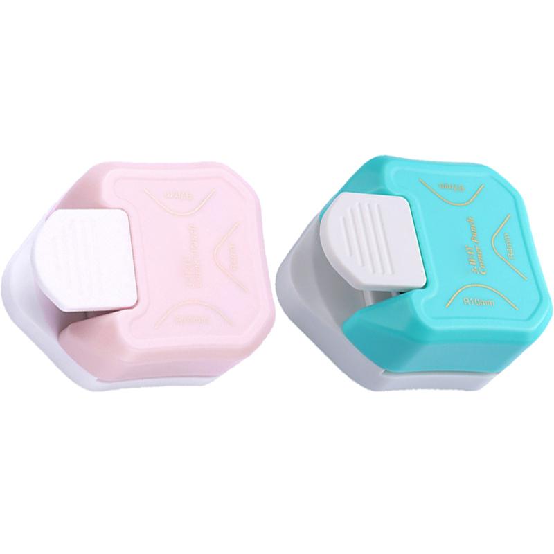 Corner Rounder Punch 3 In 1 Plastic Material Mini Portable Corner Trimmer Rounder Punch for Handicra